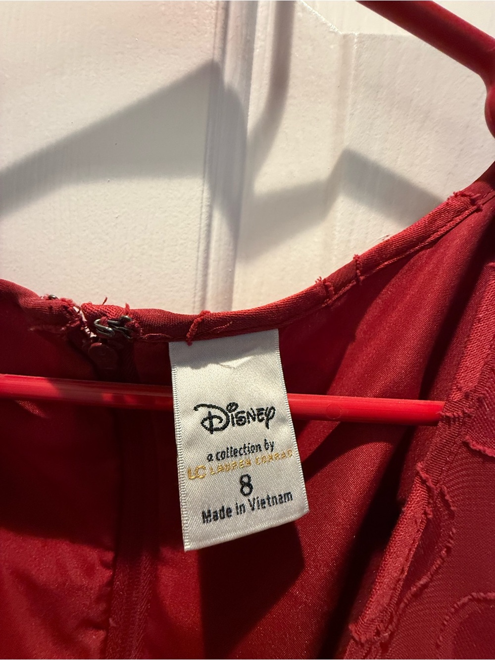 Womens Red Polka Dot Sleeveless Dress collab with Lauren Conrad and Disney - Picture 4 of 5
